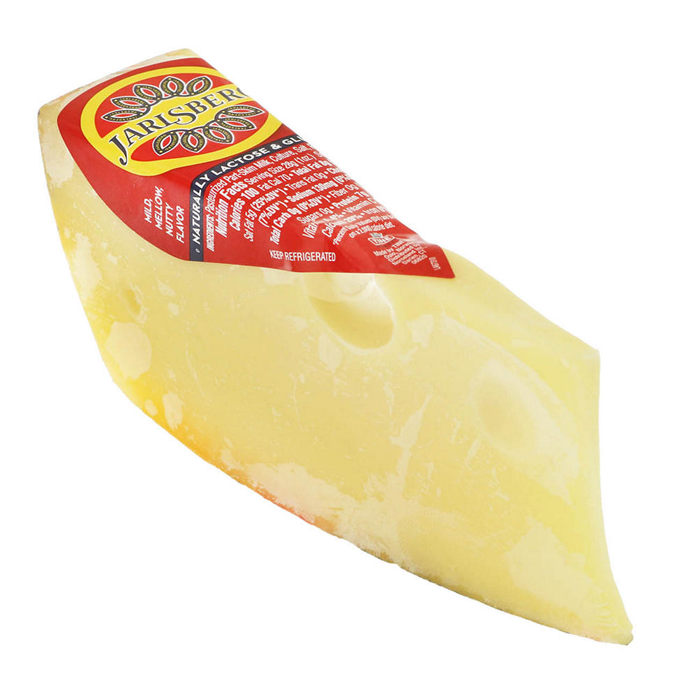 Jarlsberg Semi Soft Part-Skim Cheese Wedge, Avg. 0.5 lb