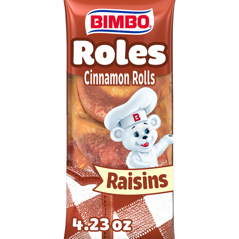 Bimbo Roles de Canela con Pasas Raisin Cinnamon Rolls, 2 ct