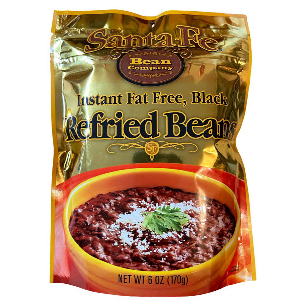 Santa Fe Bean Company Instant Fat Free Black Refried Beans, 6 oz