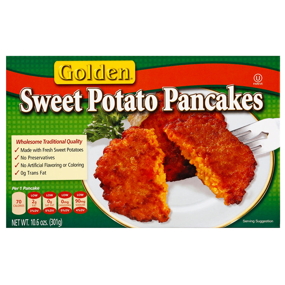 Golden Kosher Sweet Potato Pancakes, 8 ct
