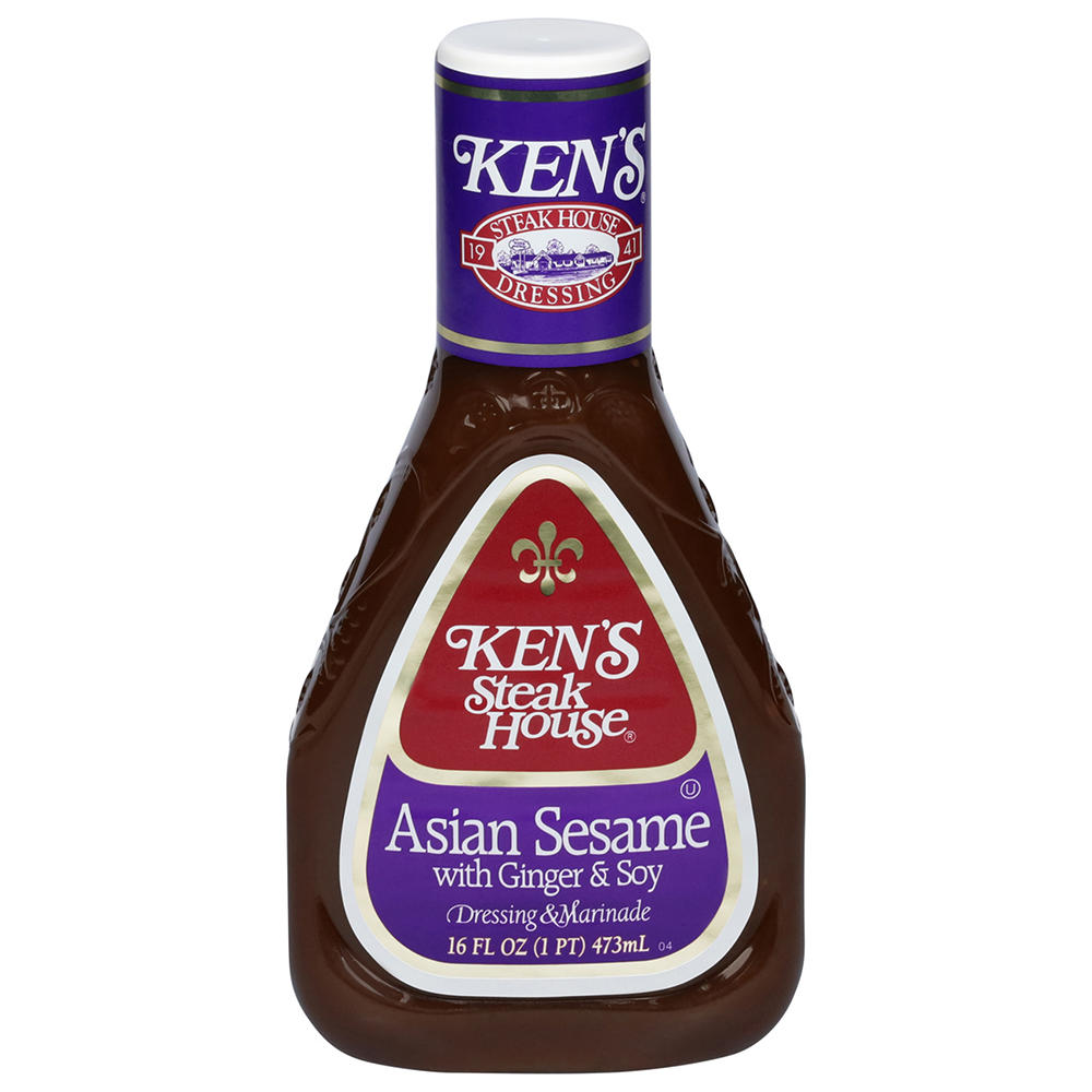 Ken's Steak House Asian Sesame with Ginger & Soy Dressing & Marinade, 16 oz