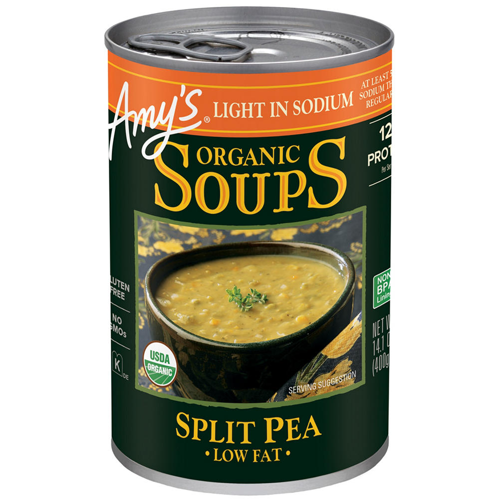 Amy's Organic Light in Sodium Low Fat Split Pea Soup, 14.1 oz