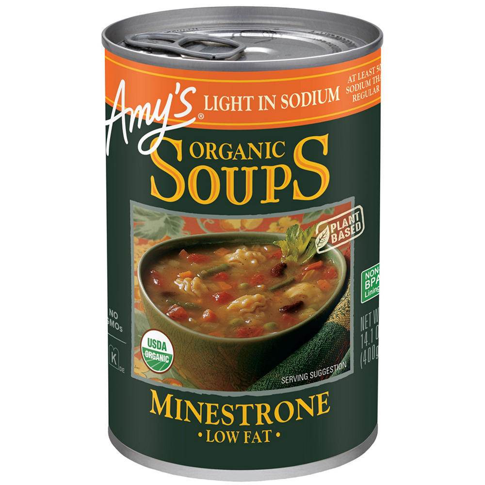 Amy's Organic Light in Sodium Minestrone Soup, 14.1 oz
