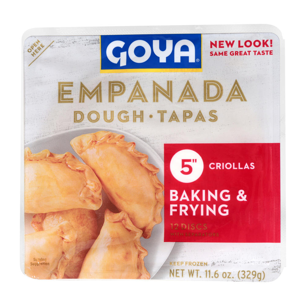 Goya 5" Empanada Dough Discs for Baking & Frying, 12 ct