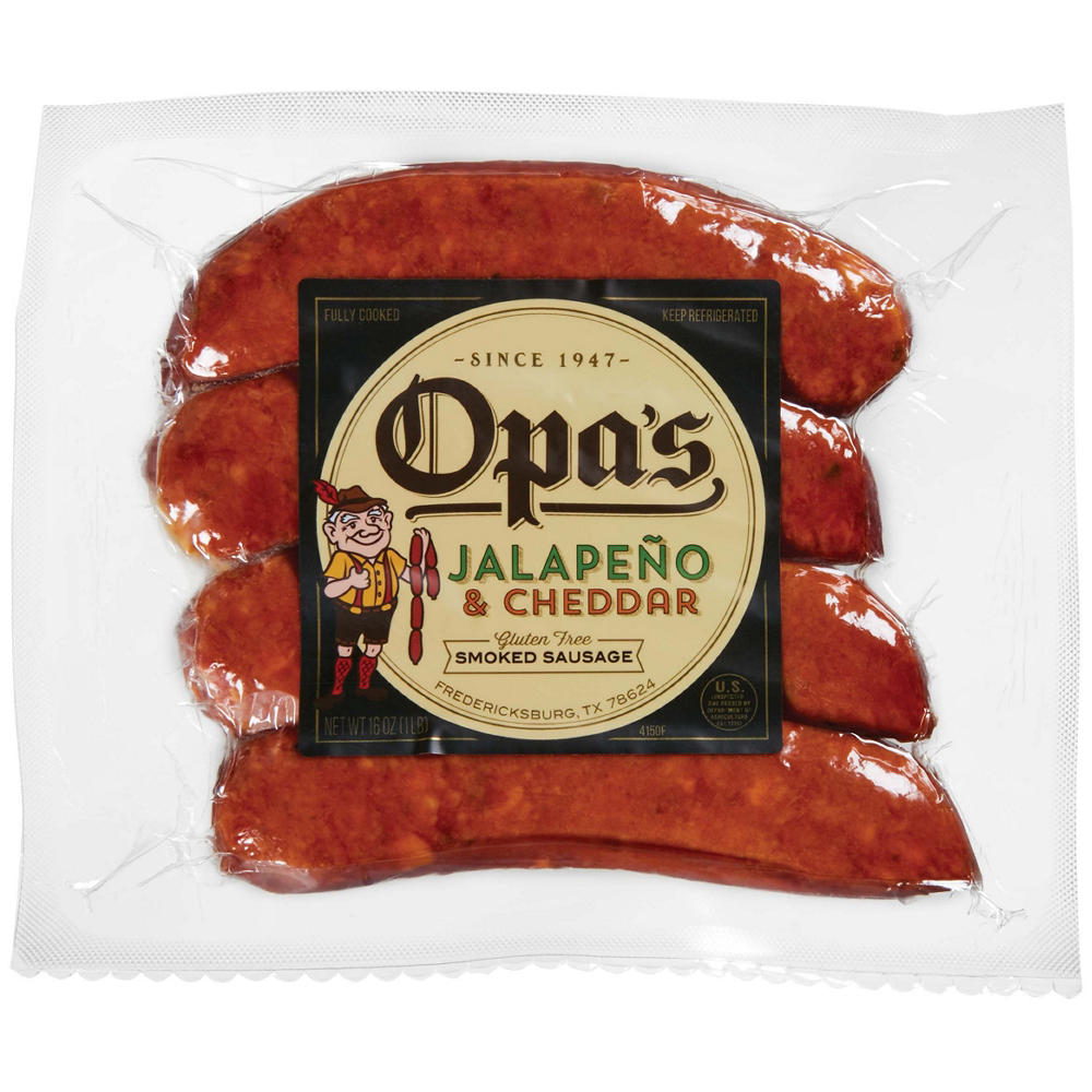 Opa's Jalapeno & Cheddar Smoked Sausage Links, 4 ct
