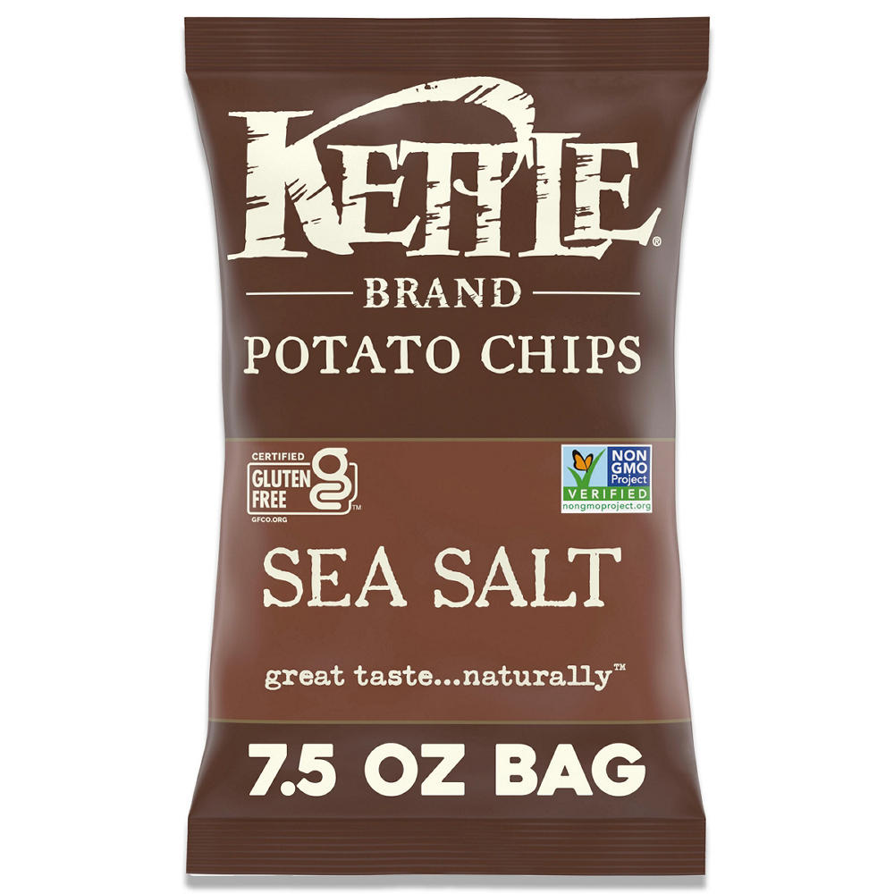 Kettle Brand Sea Salt Kettle Potato Chip, 7.5 oz
