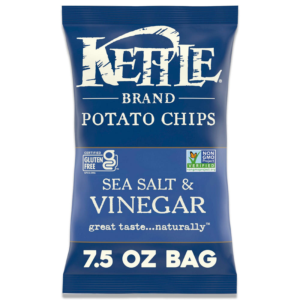 Kettle Brand Sea Salt & Vinegar Kettle Potato Chips, 7.5 oz