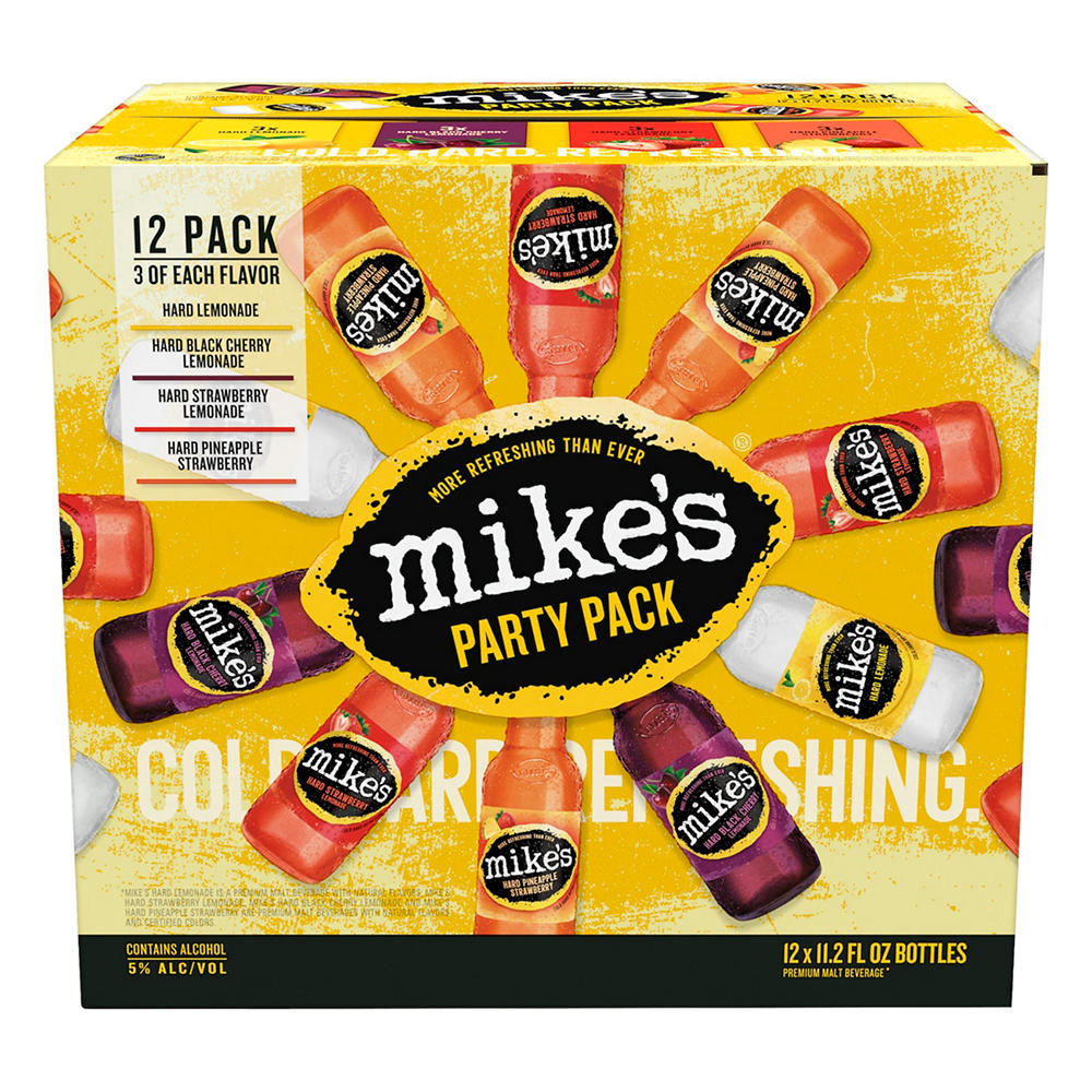 Mike's Party Pack 12 pk Bottles, 11.2 oz