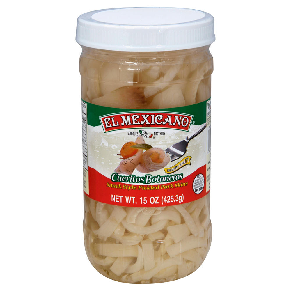 El Mexicano Cueritos Botaneros Pickled Pork Skins, 15 oz