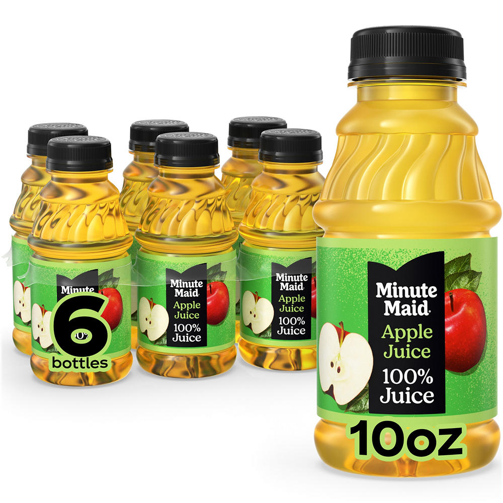Minute Maid Apple Juice 6 pk Bottles, 10 oz
