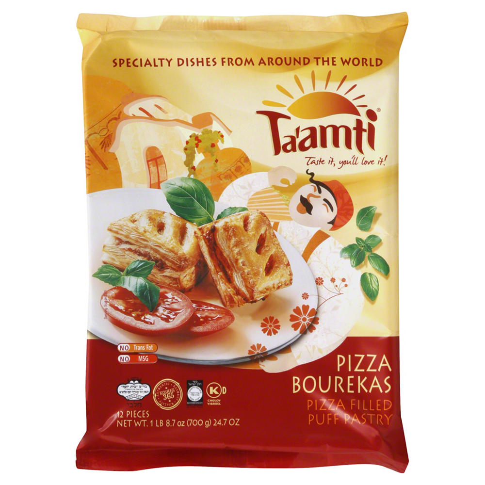Ta'amti Kosher Pizza Bourekas Pizza Filled Puff Pastry, 12 ct