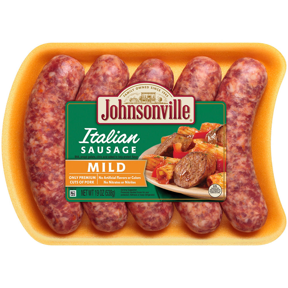 Johnsonville Pork Italian Sausage Links - Mild, 5 ct
