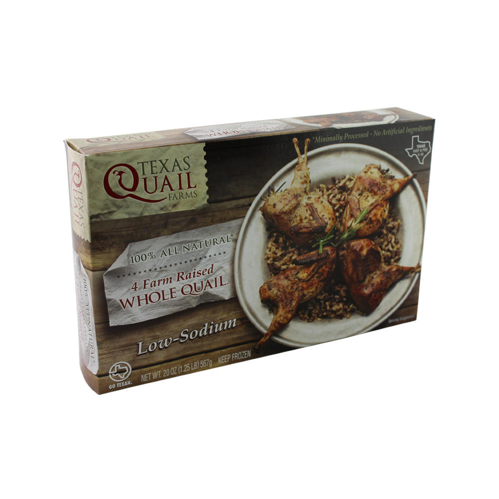 Texas Quail Farms Farm Raised Whole Quail , 4 ct