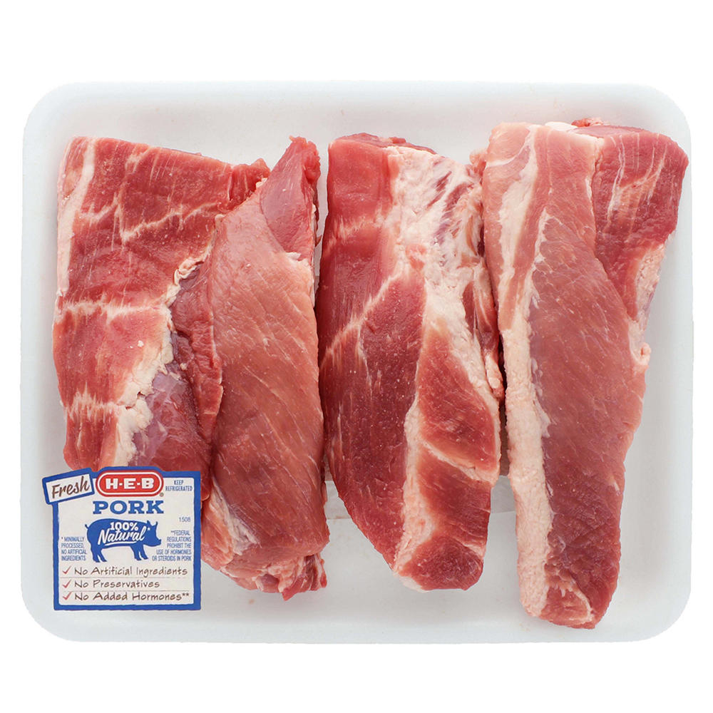 H-E-B Pork Breast Bones - Value Pack, Avg. 3.75 lbs