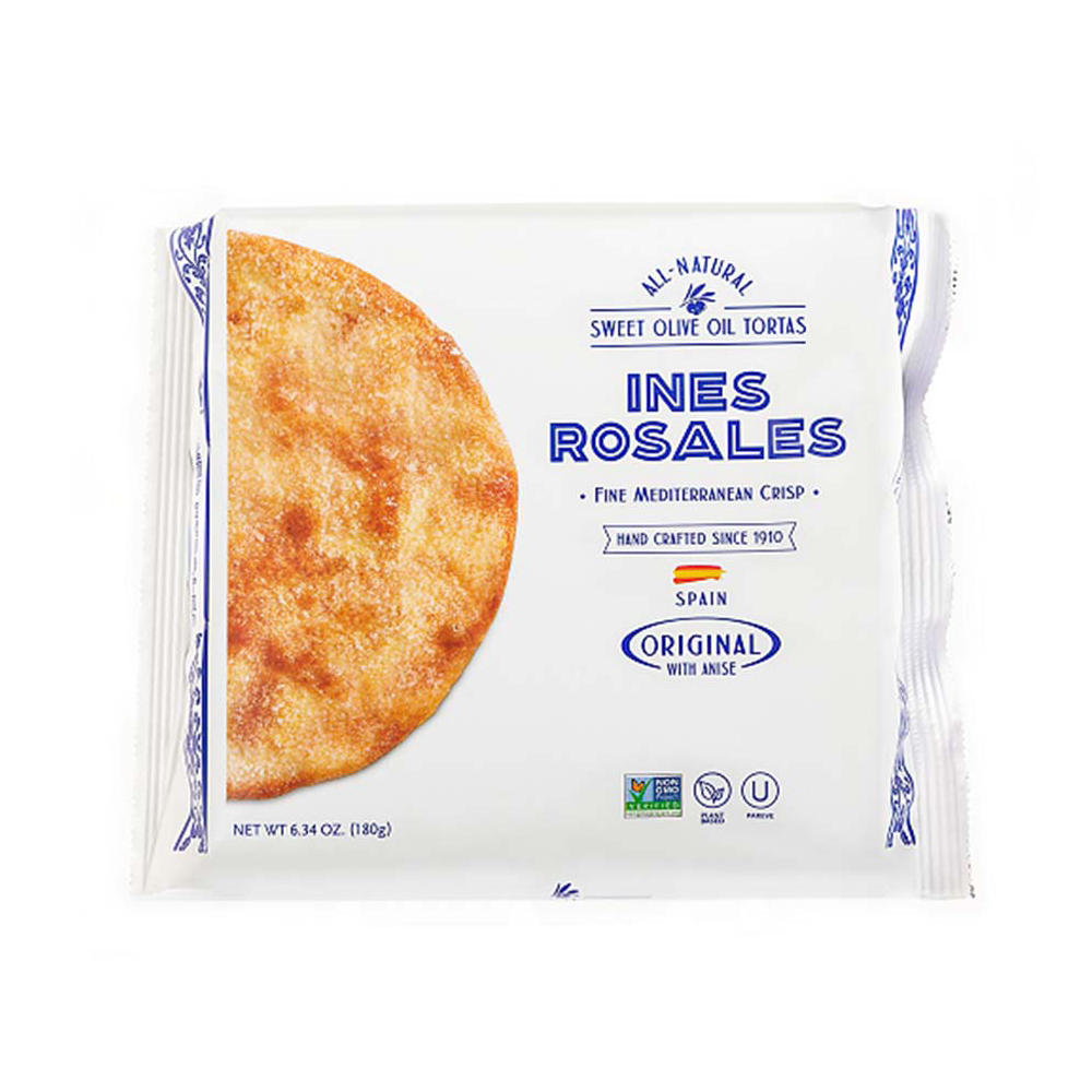 Ines Rosales Original Sweet Olive Oil Tortas Fine Mediterranean Crisp, 6.34 oz