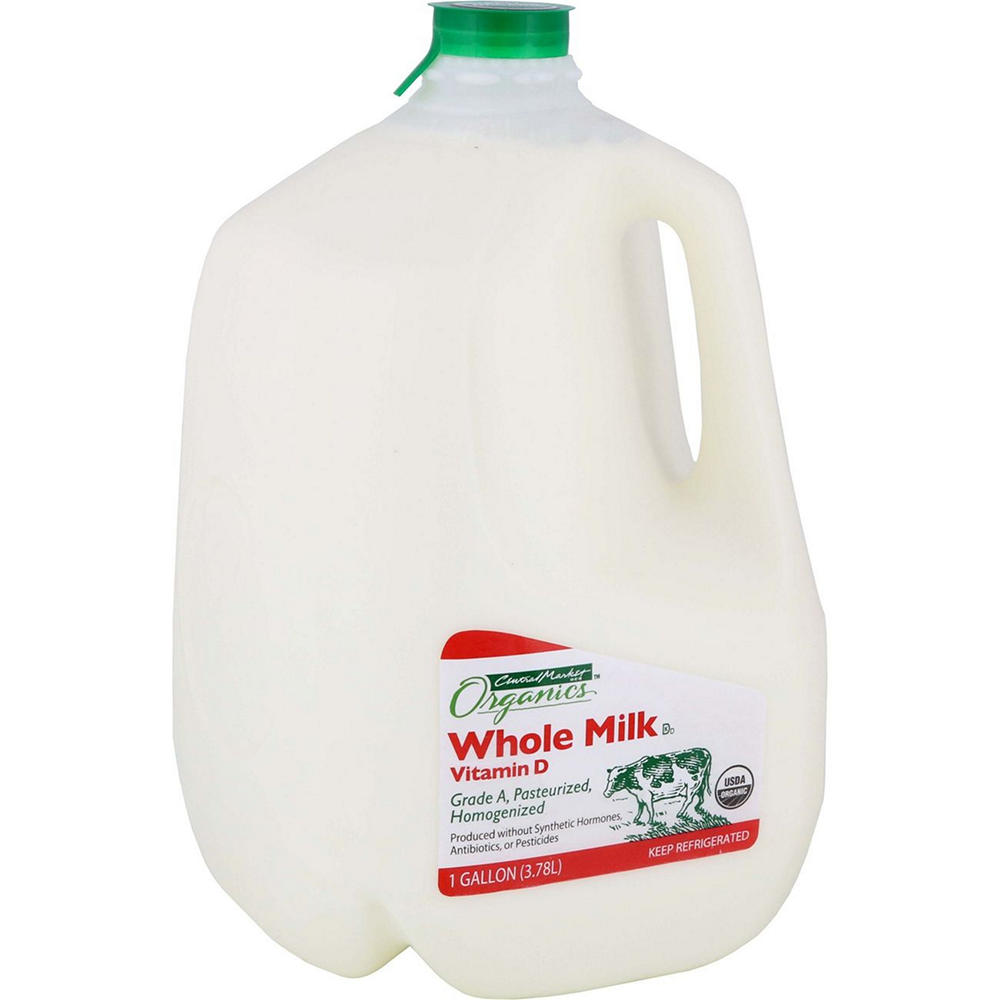 Central Market Organics Whole Milk, 1 gal