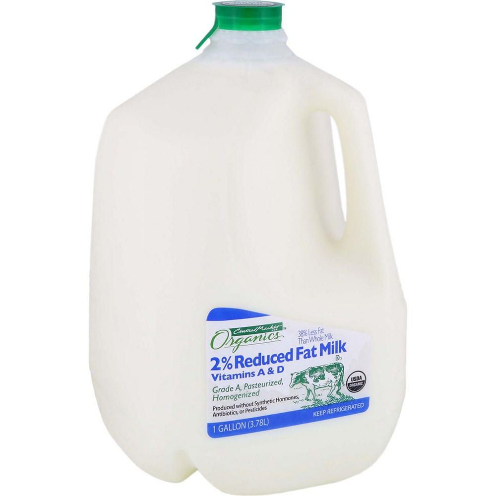 Central Market Organics 2% Reduced Fat Milk, 1 gal