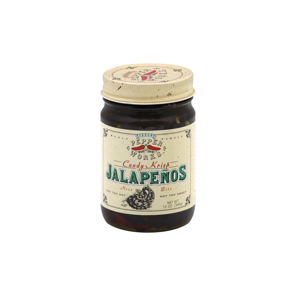Texas Pepper Works Candy-Krisp Jalapenos, 12 oz