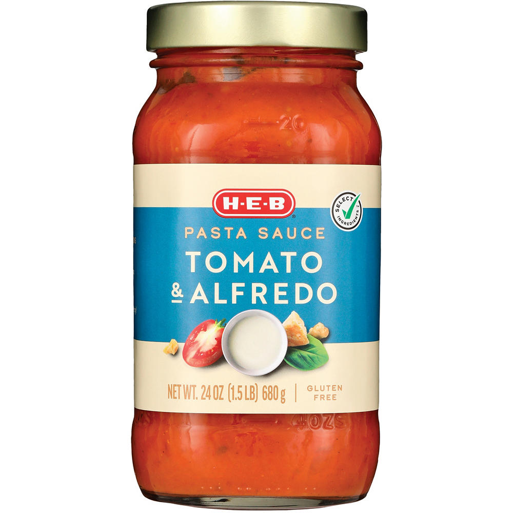 H-E-B Tomato & Alfredo Pasta Sauce, 24 oz