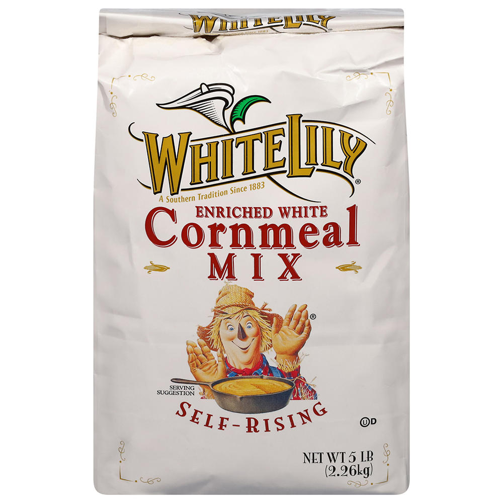 White Lily Self-Rising Enriched White Cornmeal Mix, 5 lbs