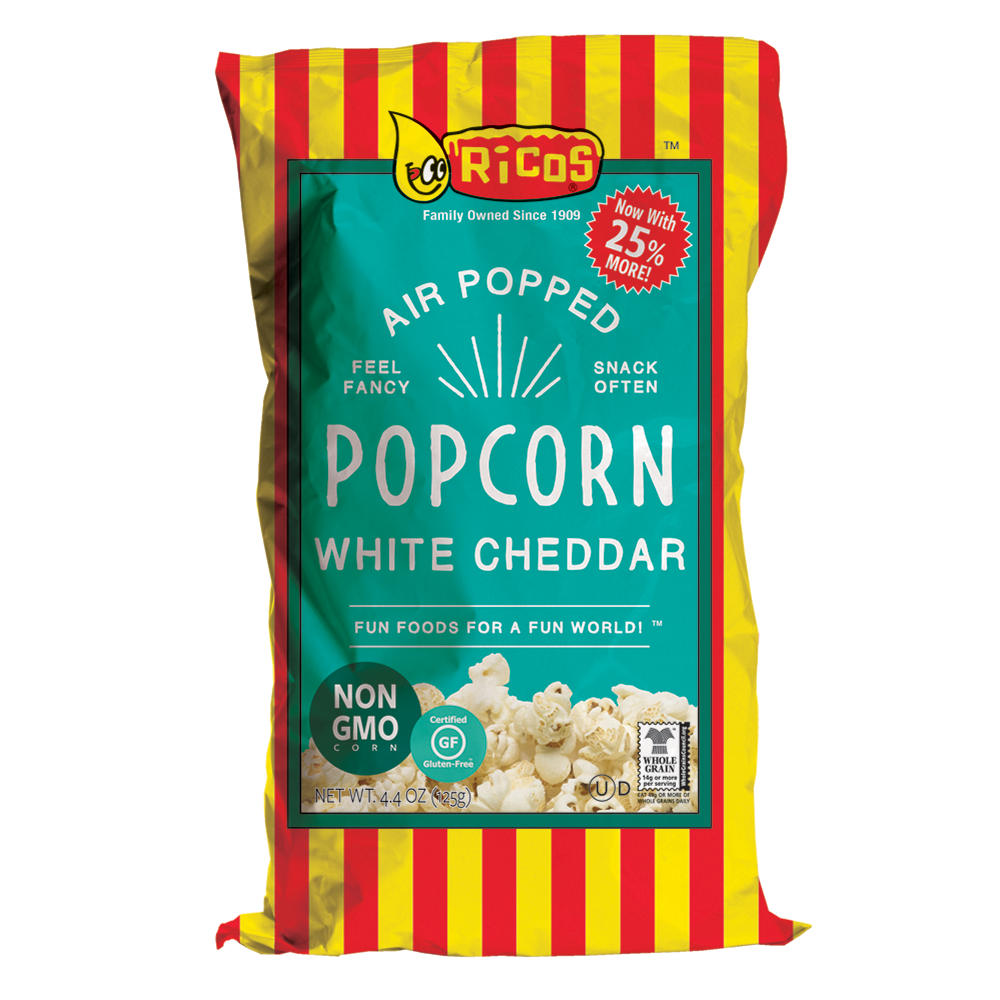 Ricos White Cheddar Popcorn, 4.4 oz