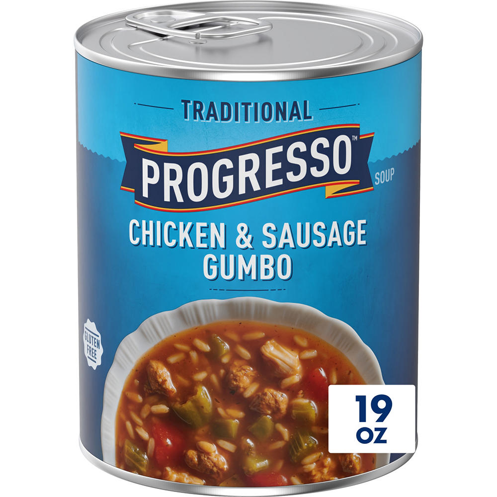 Progresso Traditional Chicken & Sausage Gumbo Soup, 19 oz