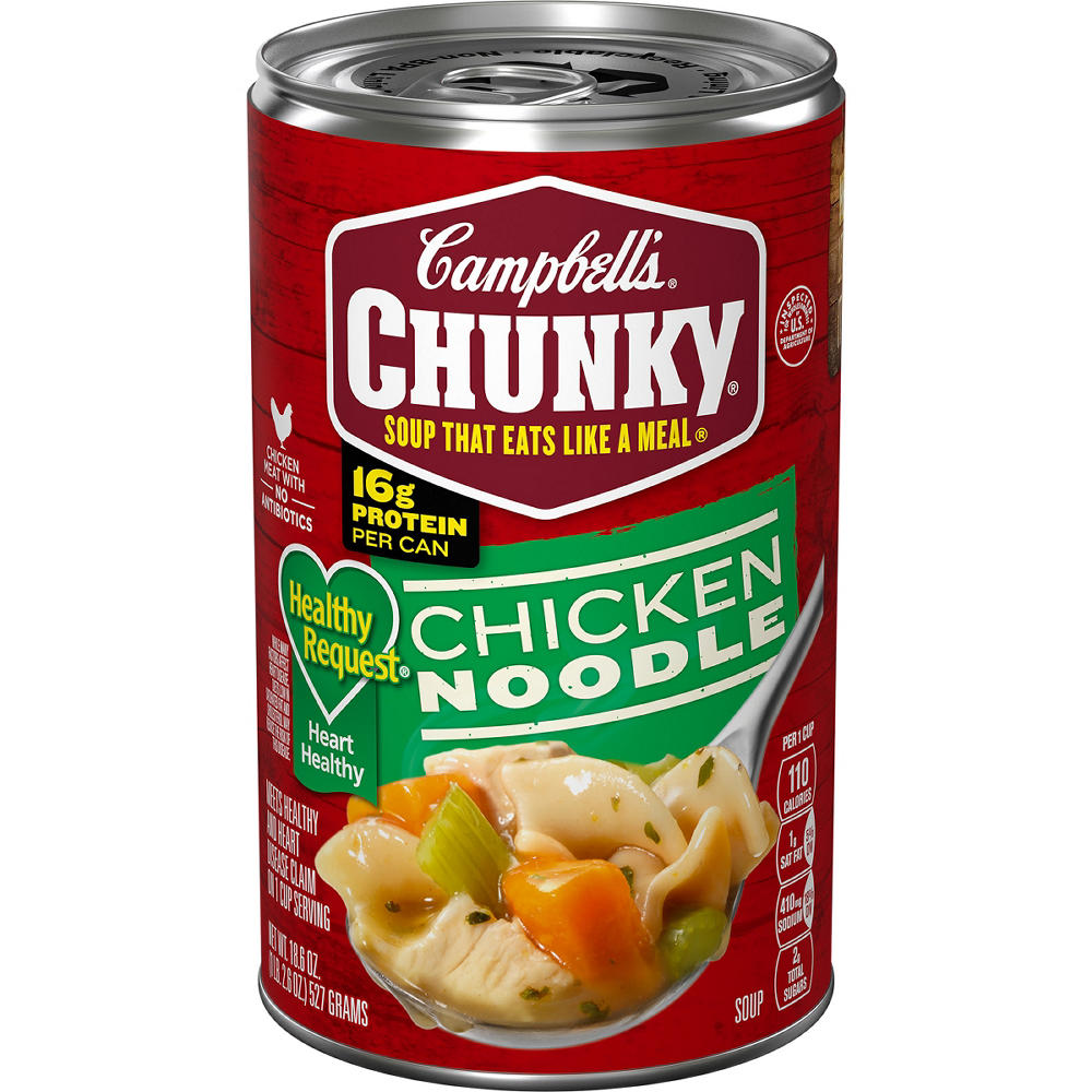 Campbell's Chunky Healthy Request Chicken Noodle Soup, 18.6 oz