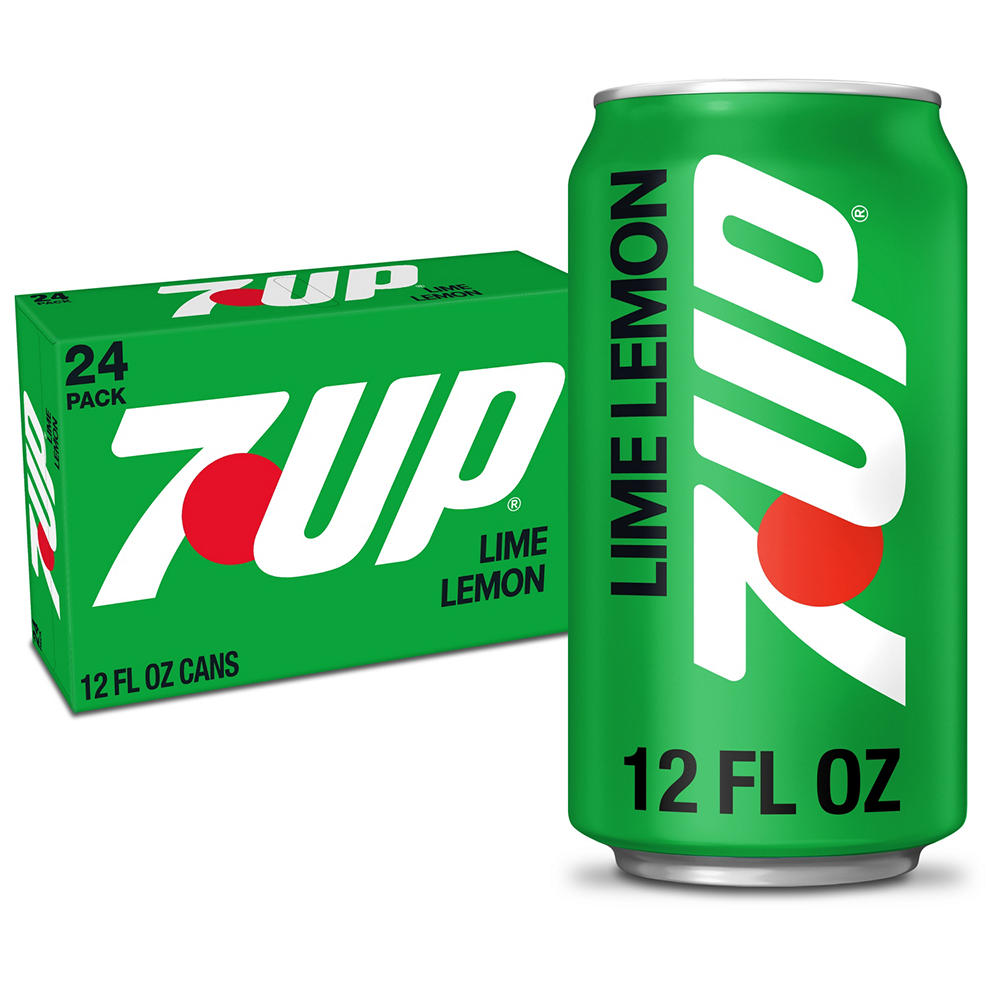7UP Lime Lemon Caffeine Free Soda 24 pk Cans, 12 oz