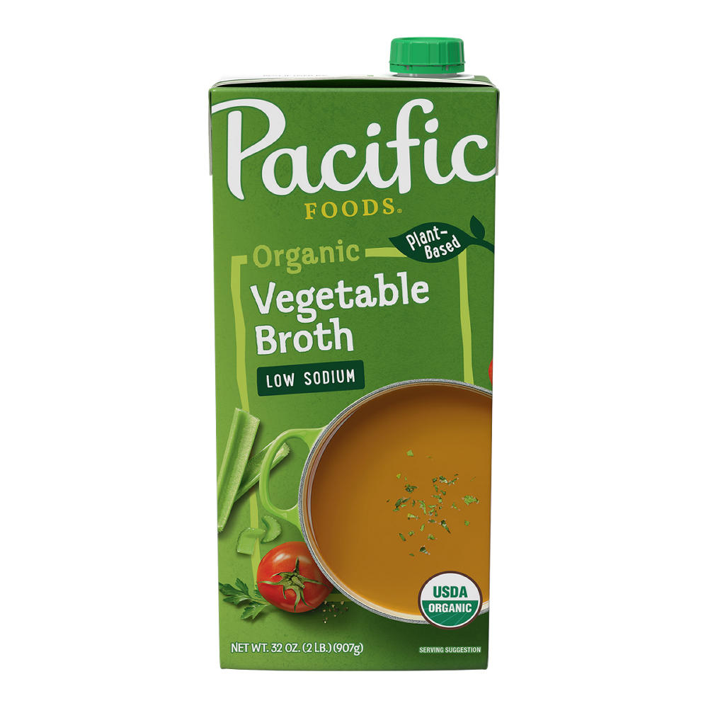Pacific Foods Low Sodium Organic Vegetable Broth, 32 oz