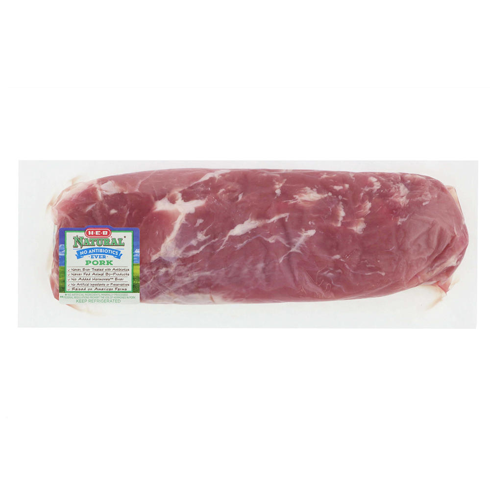 H-E-B Natural Pork Tenderloin, Avg. 1.27 lbs