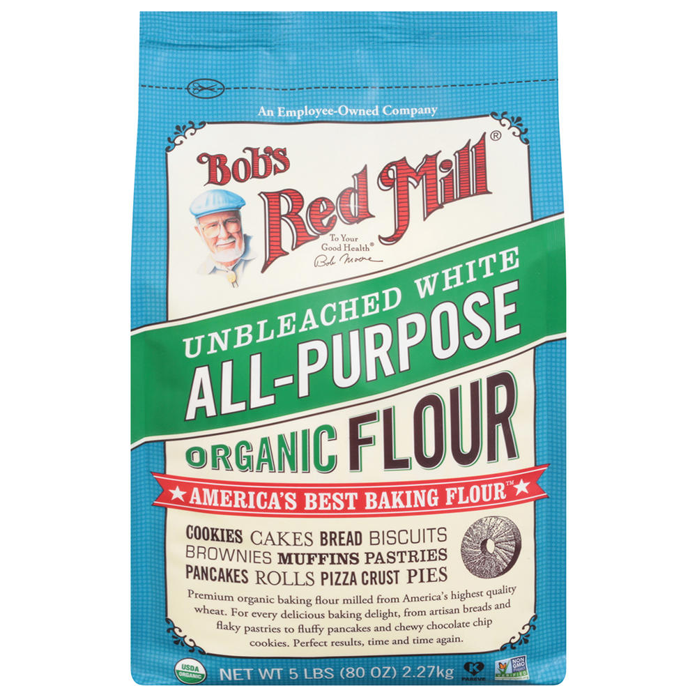 Bob's Red Mill Unbleached White Organic Flour, 5 lb
