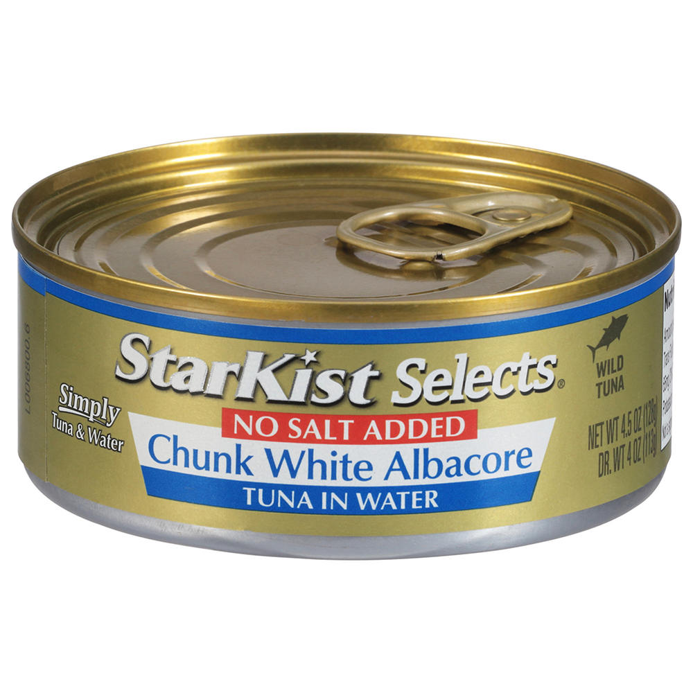 StarKist No Salt Added Chunk White Albacore Tuna in Water, 4.5 oz