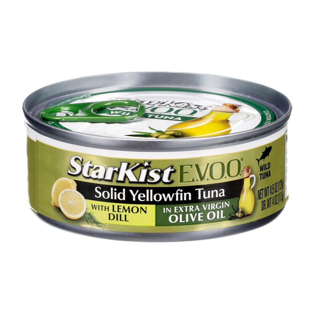 StarKist Solid Yellowfin Tuna with Lemon Dill in Extra Virgin Olive Oil, 4.5 oz