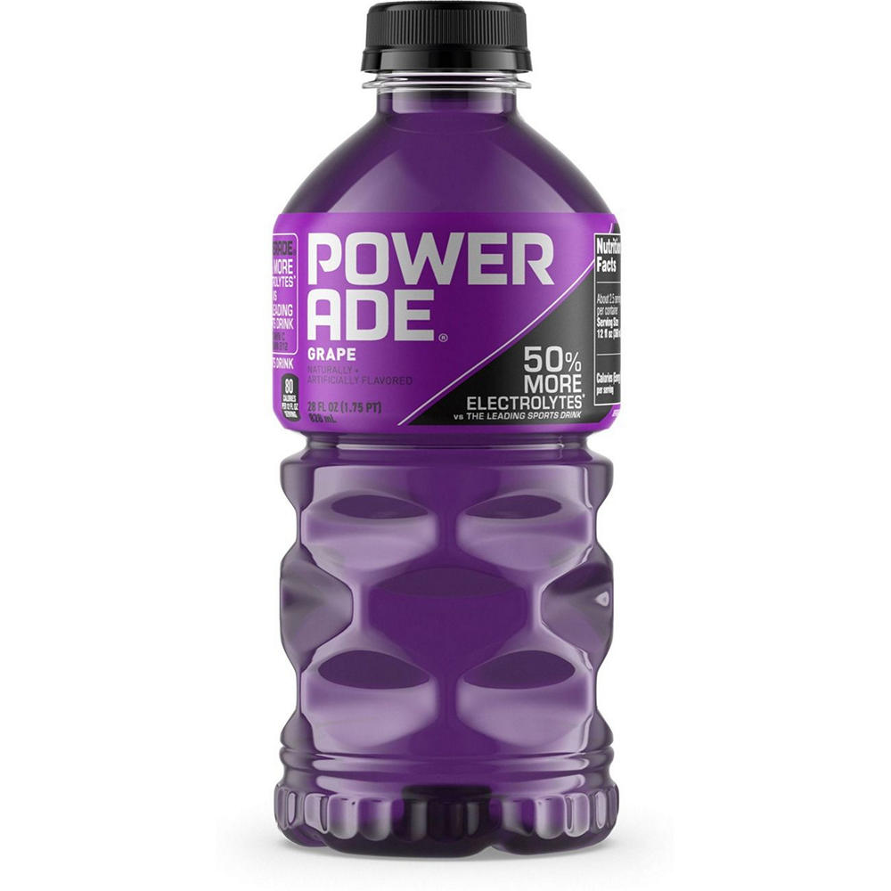 Powerade Grape Electrolyte Sports Drink, 28 oz