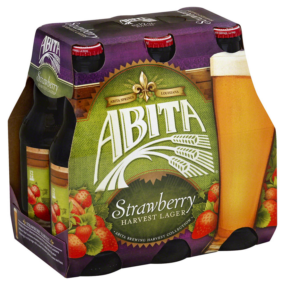 Abita Strawberry Lager  Beer 6 pk  Bottles, 12 oz