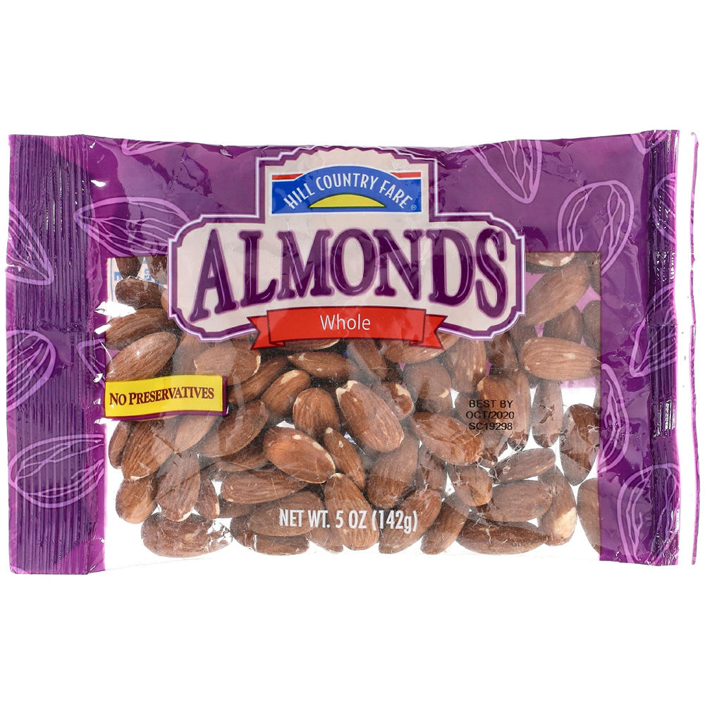 Hill Country Fare Whole Almonds, 5 oz