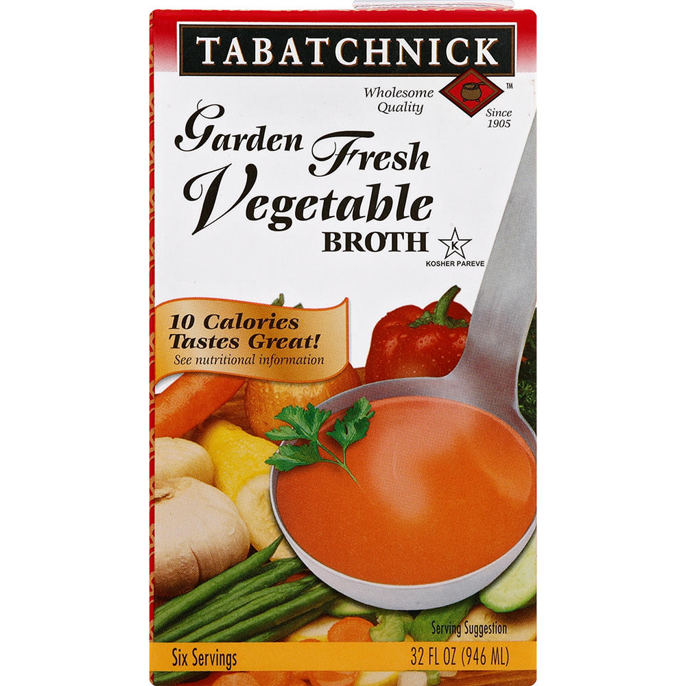 Tabatchnick Kosher Garden Fresh Vegetable Broth, 32 oz