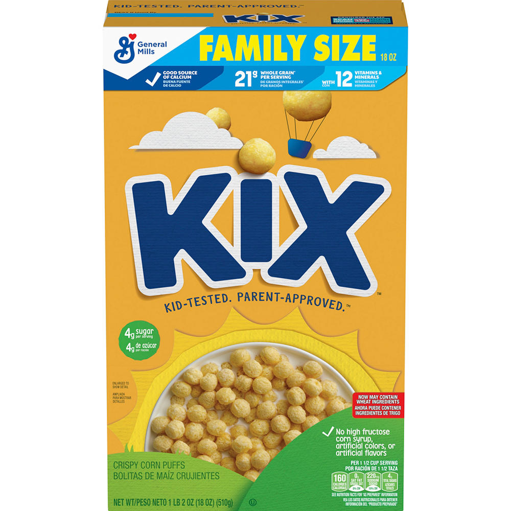 General Mills Kix Cereal, 18 oz