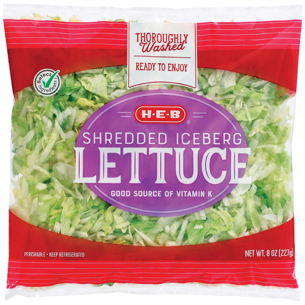 H-E-B Select Ingredients Shredded Lettuce, 8 oz