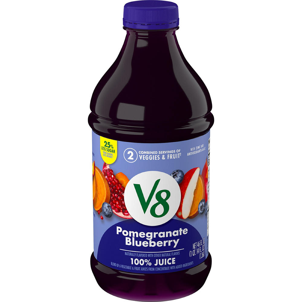 V8 Pomegranate Blueberry 100% Fruit & Vegetable Juice, 46 oz