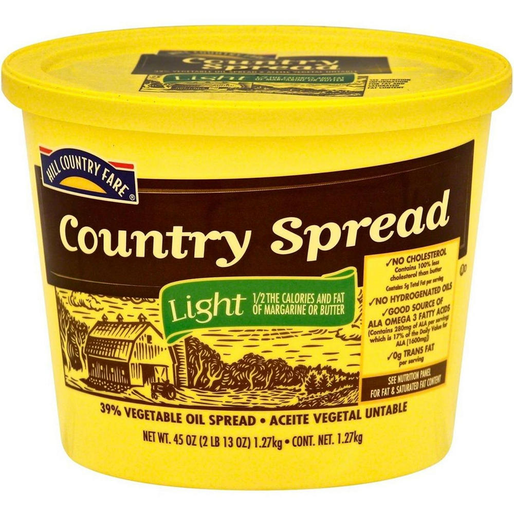Hill Country Fare Country Spread Light, 45 oz