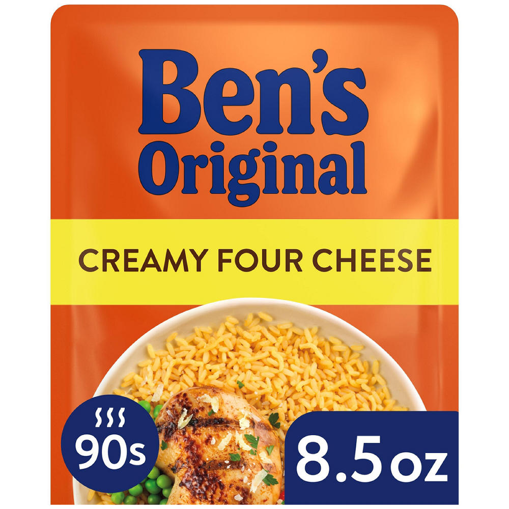 Ben's Original Ready Rice Creamy Four Cheese Flavored Rice, 8.5 oz