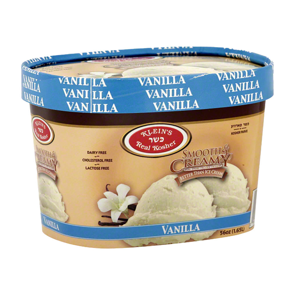 Klein's Kosher Vanilla Non Dairy Frozen Dessert, 56 oz