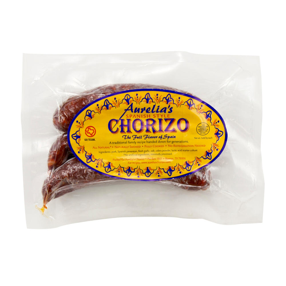 Aurelia's Spanish Style Chorizo, 8 oz