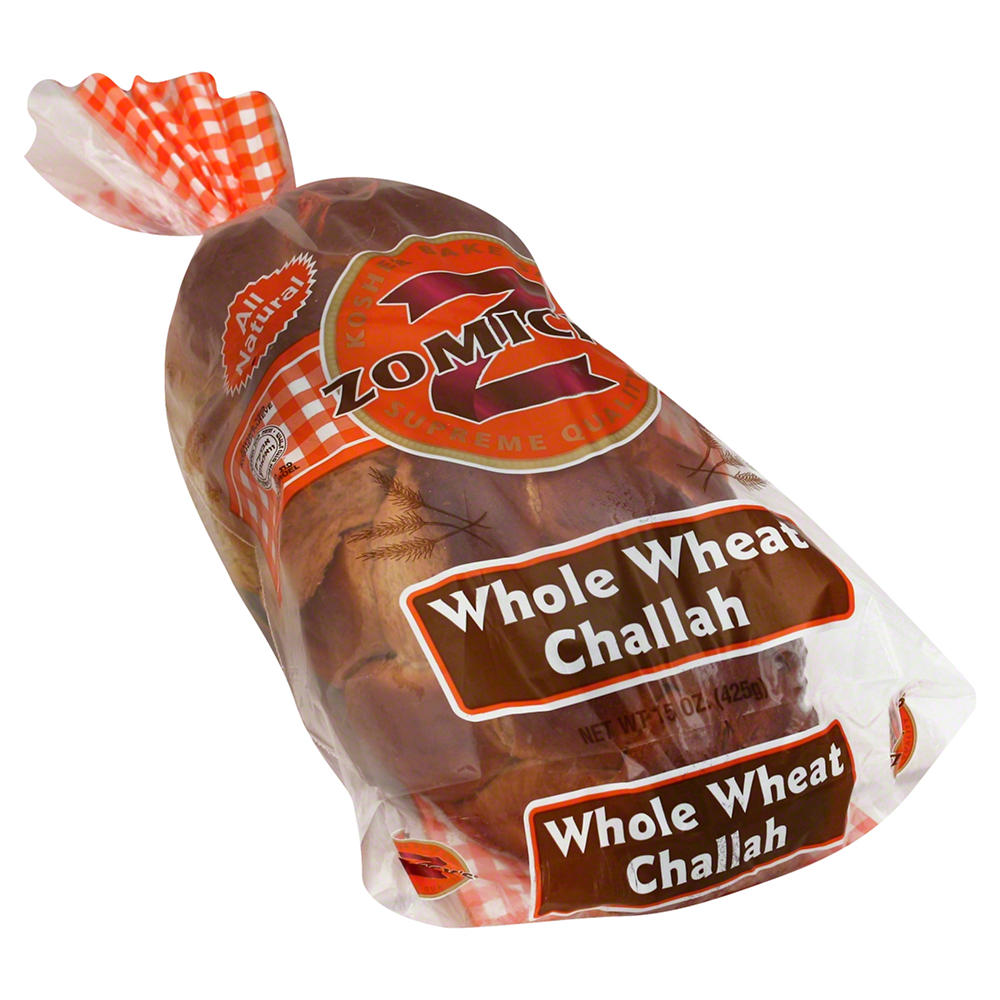 Zomick's Kosher Whole Wheat Challah, 15 oz