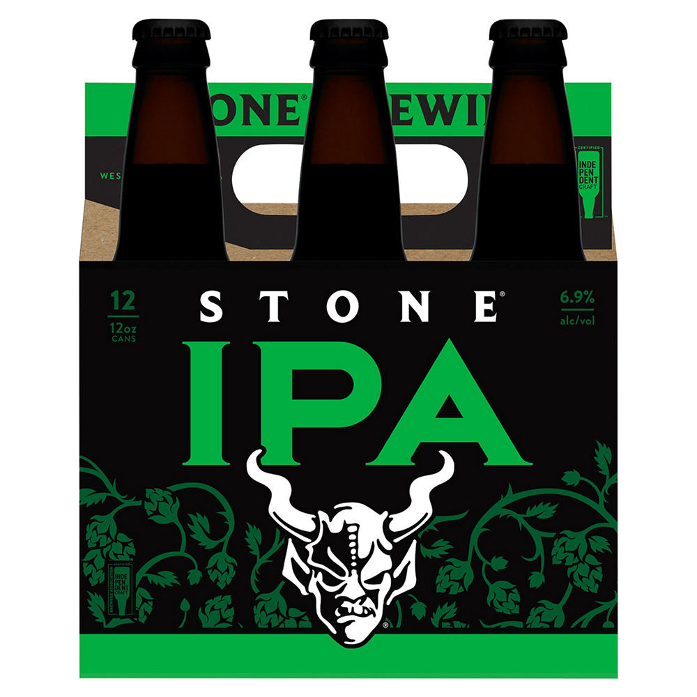 Stone Indian Pale Ale  Craft Beer 6 pk  Bottles, 12 oz