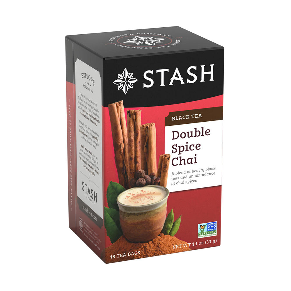 Stash Premium Double Spice Chai Black Tea, 18 ct