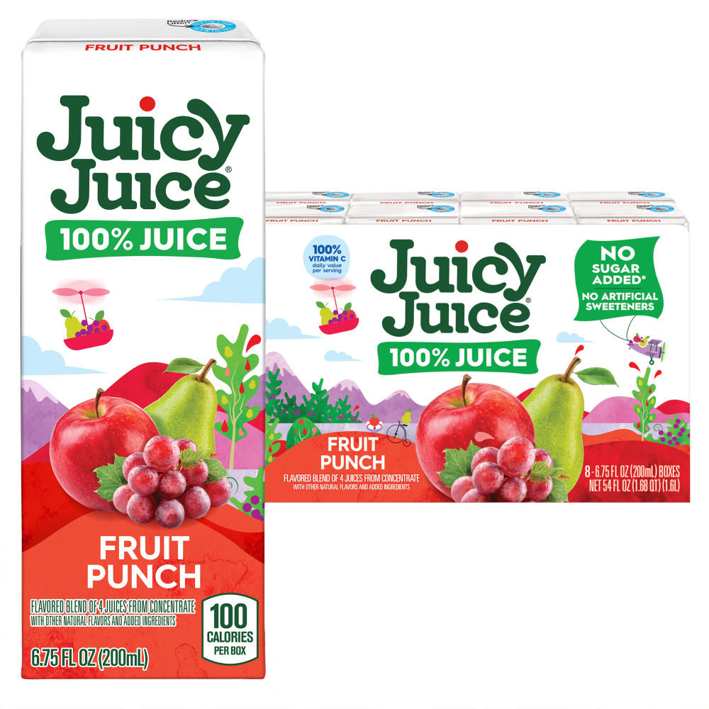 Juicy Juice 100% Fruit Punch 8 pk Boxes, 6.75 oz