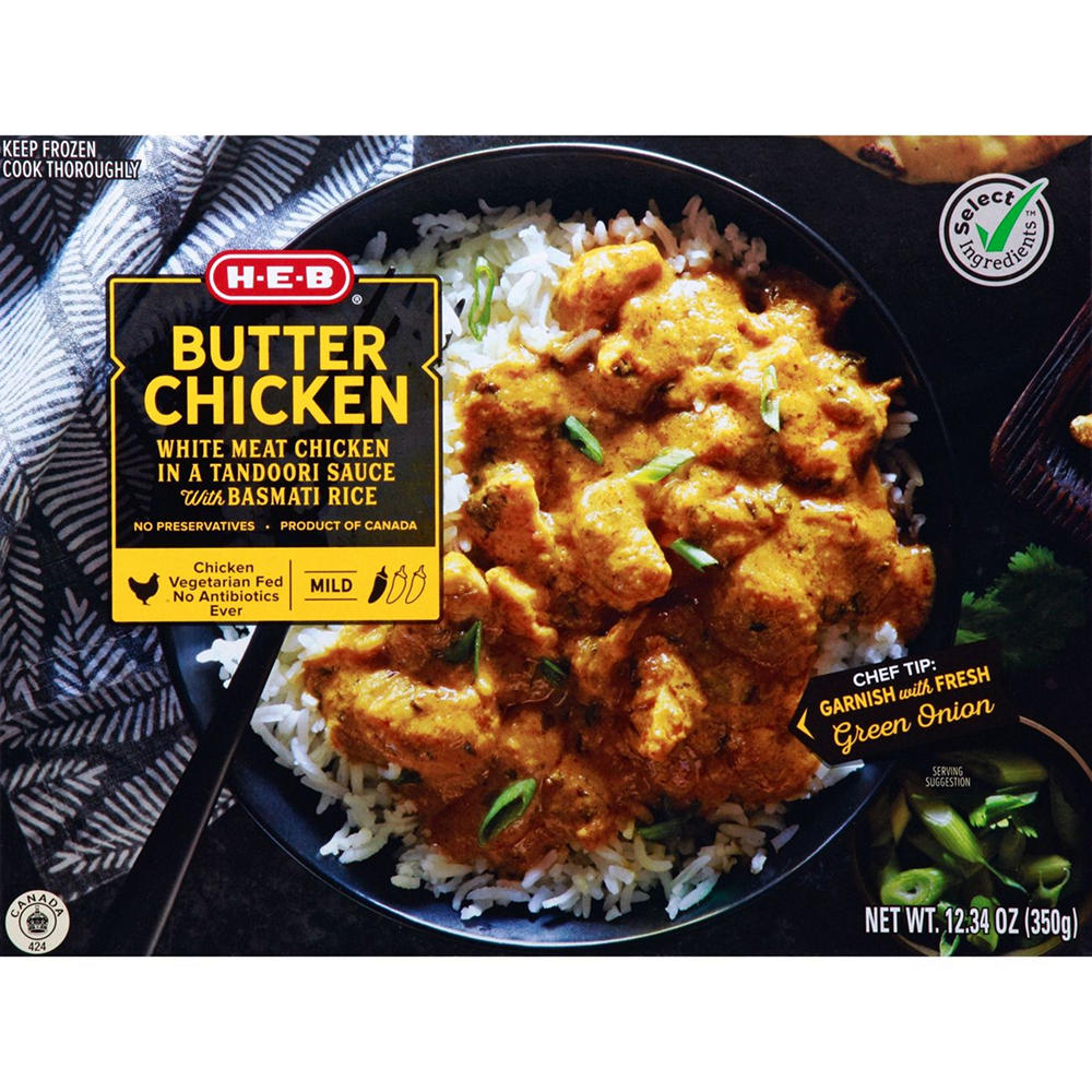 H-E-B Butter Chicken Frozen Meal, 12.3 oz