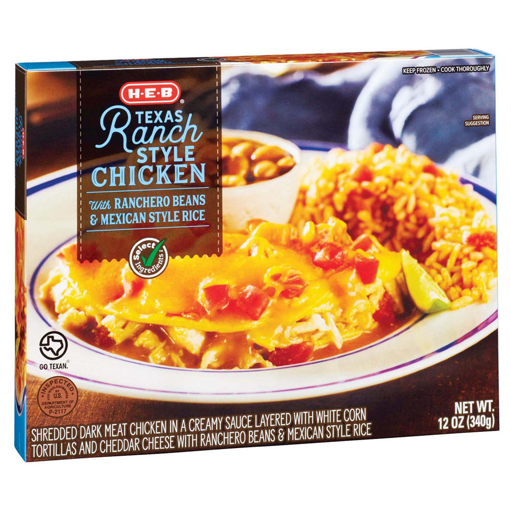 H-E-B Texas Ranch-Style Chicken Frozen Meal, 12 oz